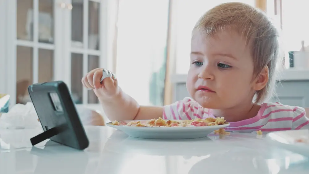 BLW foods watching tv